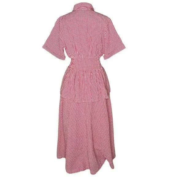 ROSIE ASSOULIN Boogie Woogie Bugle Boy Dress in Seersucker Gingham Women's 2 NWT - Picture 4 of 13